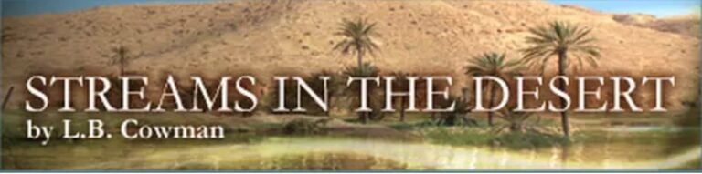 Streams In The Desert Devotion 22 February 2022  – Active Faith