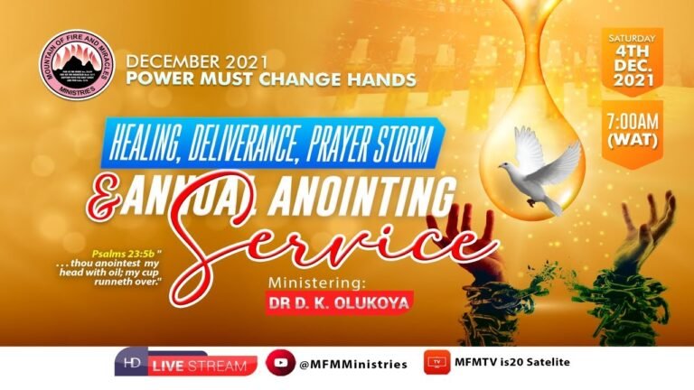 MFM PMCH December 2021 Prayer Points – Live Programme