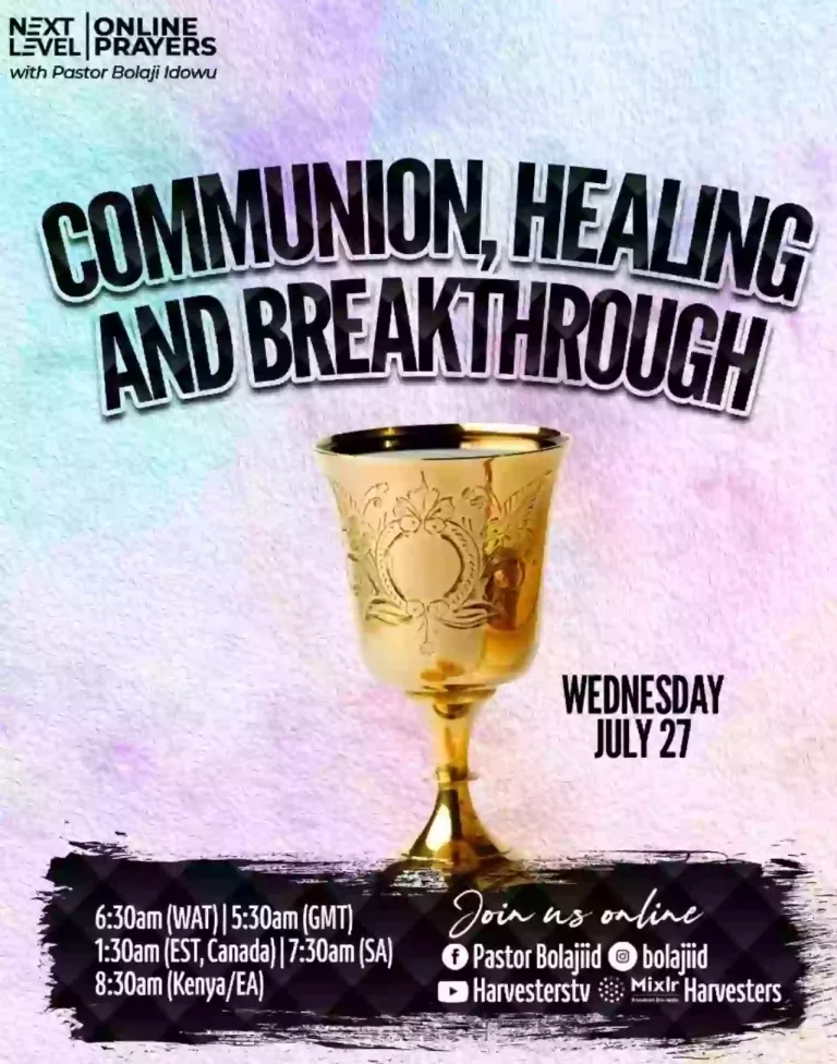 ? Next Level Prayers || Communion, Healing & Breakthrough || Pst Bolaji Idowu || 27th July 2022