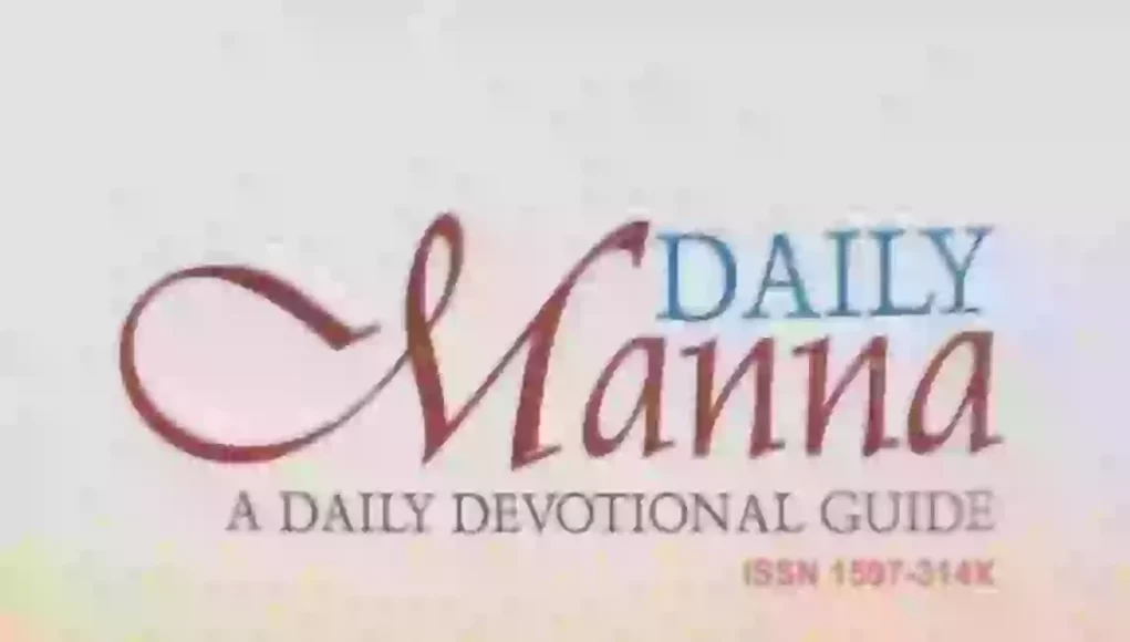 DCLM Daily Manna Sunday 28 April 2024 – At Peace with God